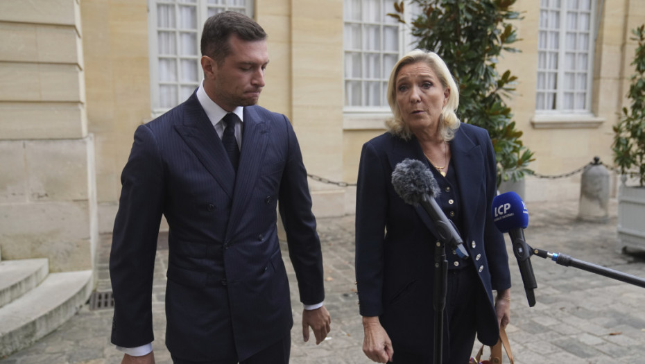 Bardela: Potpuna podrška Mari Le Pen i nada u njenu pobedu na izborima sledeće godine