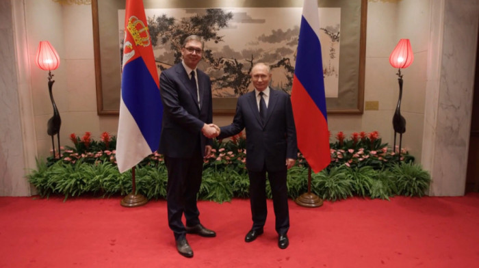 Vučić se sastao sa Putinom u Pekingu: "Za Srbiju je jako bitna saradnja sa Rusijom na najvišem nivou u svim oblastima"