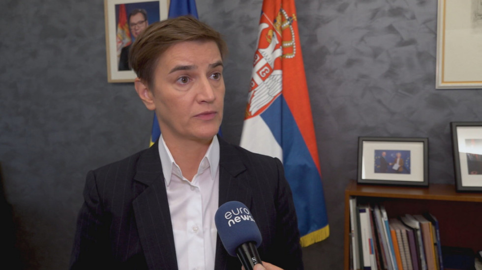 Brnabić za Euronews o sitaciji u Srbiji: Bez dijaloga nema demokratije, EU zna da protesti u Srbiji nisu crno-beli