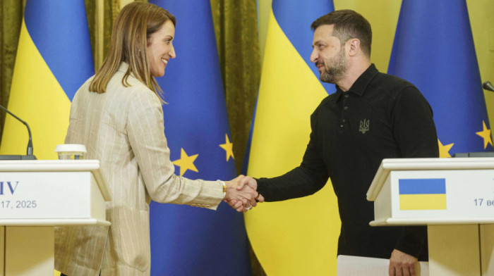 Zelenski razgovarao sa Mecolom u Kijevu: Tema sastanka članstvo Ukrajine u EU, sankcije Rusiji i izgradnja skloništa