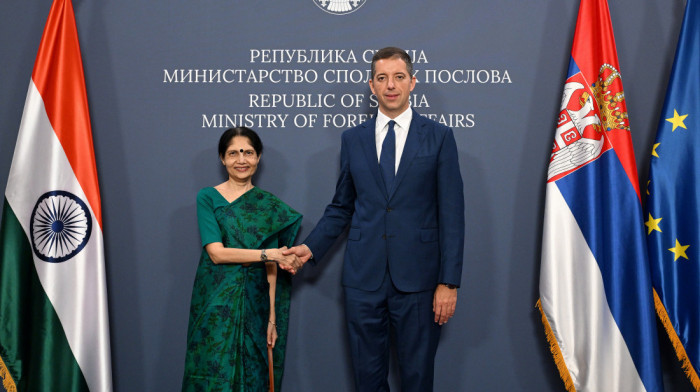 Ministar spoljnih poslova Đurić primio u oproštajnu posetu ambasadorku Indije
