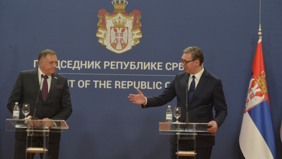 Dodik: S Vučićem o svim važnim političkim i ekonomskim temama, zajedno kad god je važno