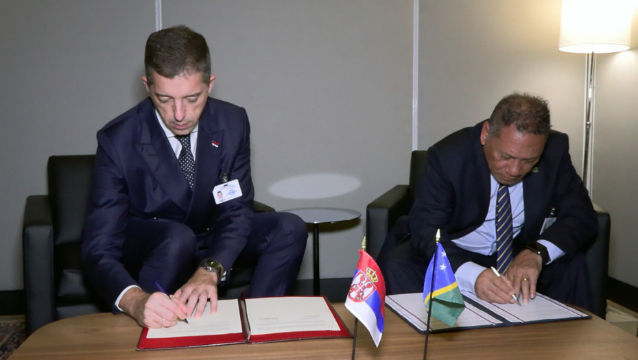 Đurić sa MSP Solomonovih Ostrva potpisao sporazum o uzajamnom ukidanju viza