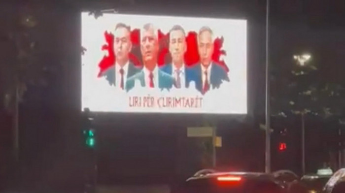 U Tirani bilbordi sa fotografijama bivših vođa tzv. OVK optuženih za ratne zločine