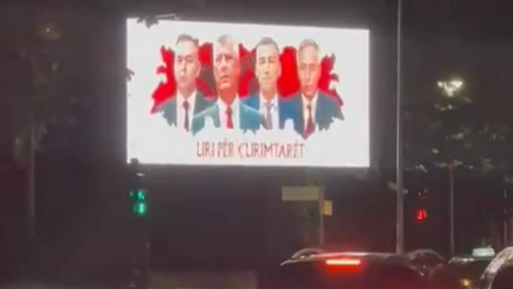 U Tirani bilbordi sa fotografijama bivših vođa tzv. OVK optuženih za ratne zločine