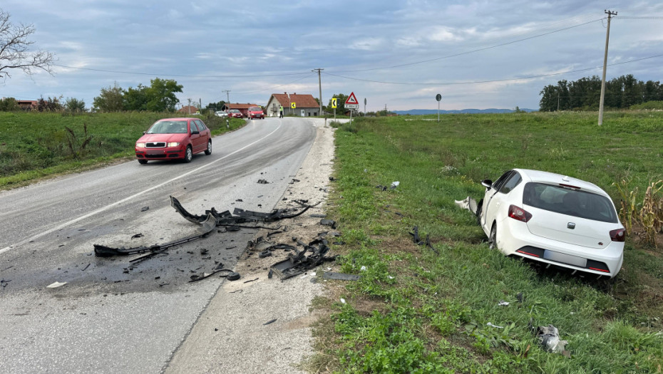 Sudar na magistralnom putu Čačak–Kraljevo u mestu Zablaće, dve osobe povređene