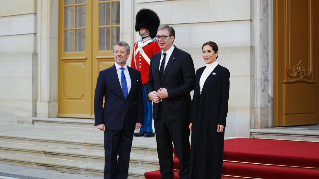 Vučić na večeri koju povodom Samita Evropske političke zajednice priređuju danski kralj i kraljica