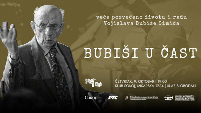 "Bubiši u čast" u Sokoj klubu: Veče sećanja na život i stvaralaštvo legendarnog džez muzičara