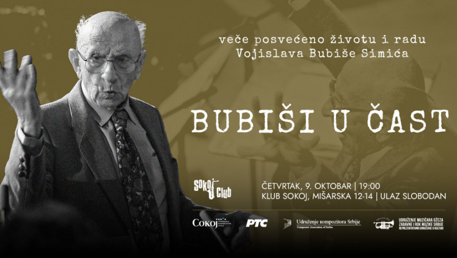 "Bubiši u čast" u Sokoj klubu: Veče sećanja na život i stvaralaštvo legendarnog džez muzičara