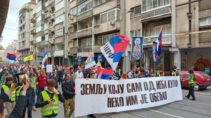 Počeo skup podrške Srbima sa KiM u organizaciji studenata u blokadi i grupa građana