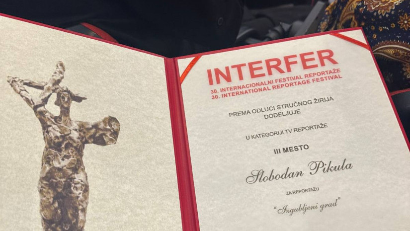 Interfer nagrade: Reportaža iz serijala "Izgubljeni gradovi Balkana" emitovana na Euronews Srbija osvojila 3. mesto