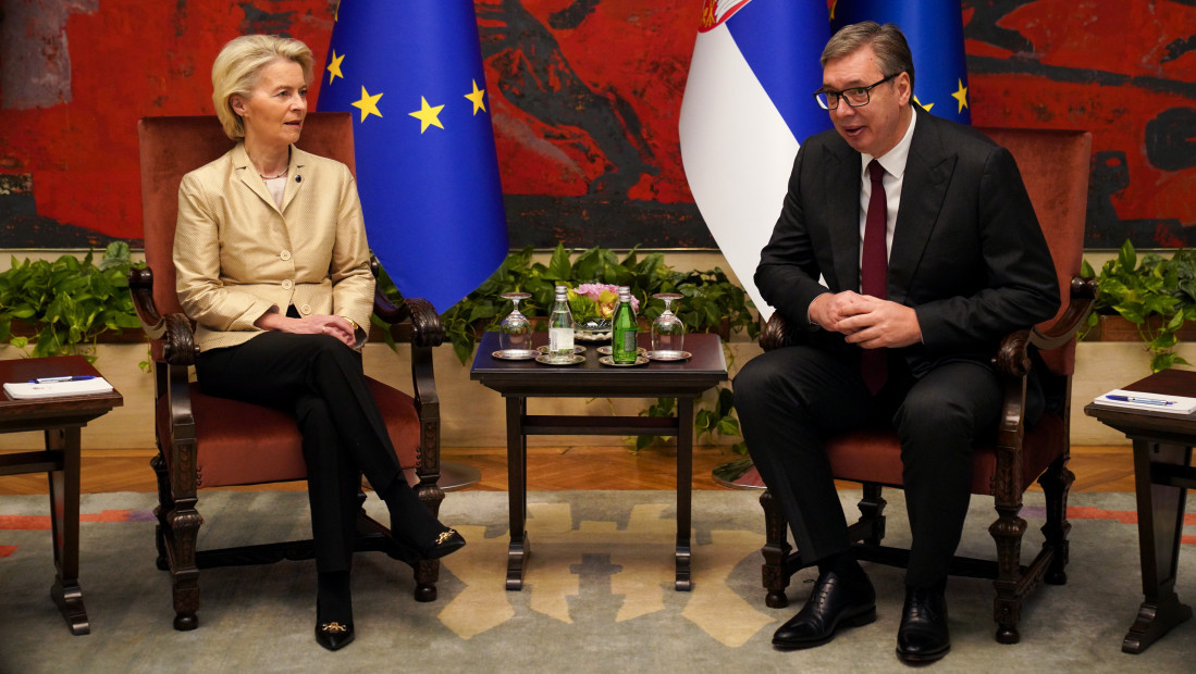 Predsednica Evropske komisije u Srbiji: Svečani prijem ispred Palate Srbija za Fon der Lajen, pa sastanak sa Vučićem