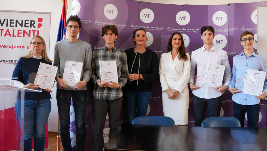 Wiener talenti: Nagrađeni izuzetni uspesi učenika Matematičke gimnazije