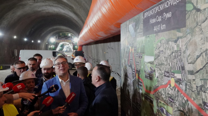Probijena cev tunela Iriški venac, Vučić: Fruškogorski koridor biće završen 2027. godine