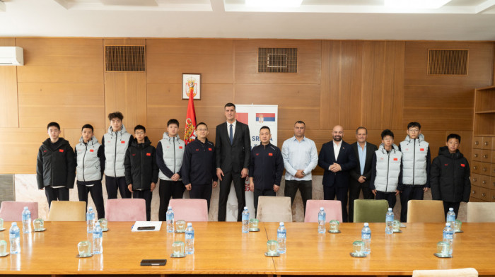 U Palati Srbija organizovan prijem za karate reprezentaciju Kine
