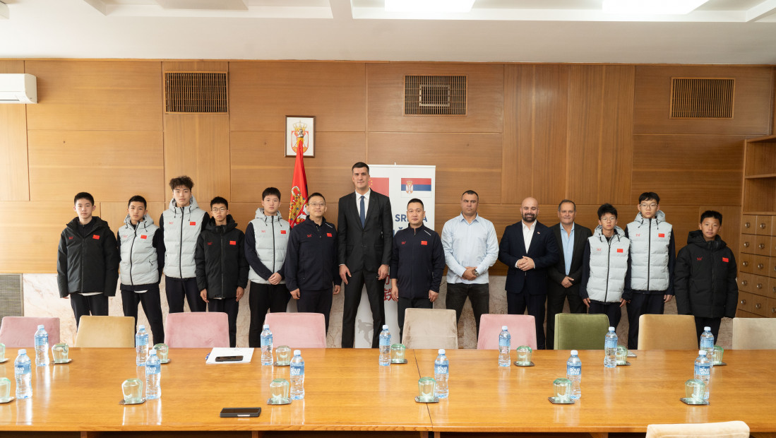 U Palati Srbija organizovan prijem za karate reprezentaciju Kine