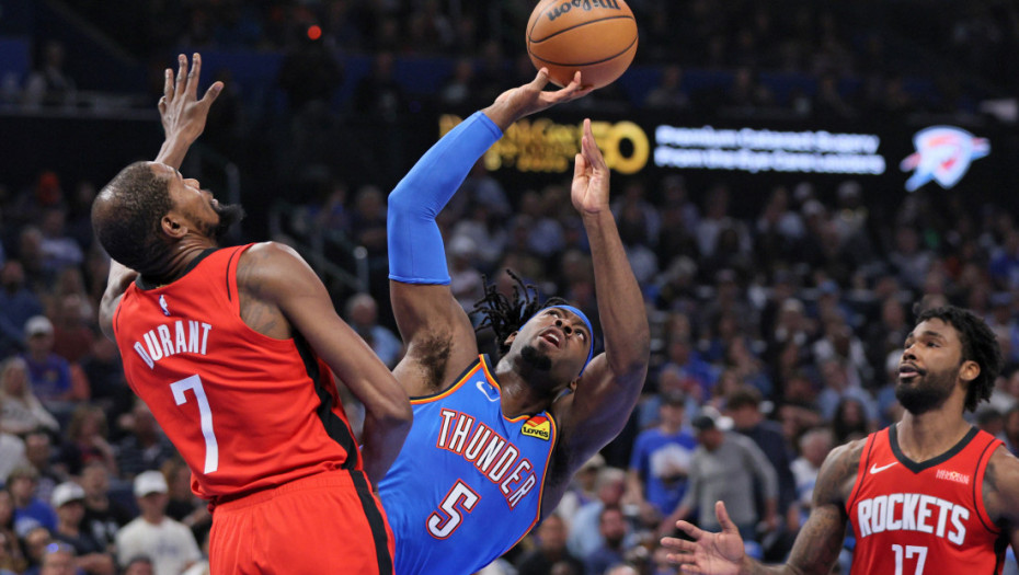 Spektakl na otvaranju nove NBA sezone: Oklahoma u drugom produžetku "slomila" Hjuston