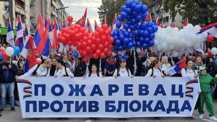 U Požarevcu, Kraljevu i Vranju okupljanja građana protiv blokada (FOTO)