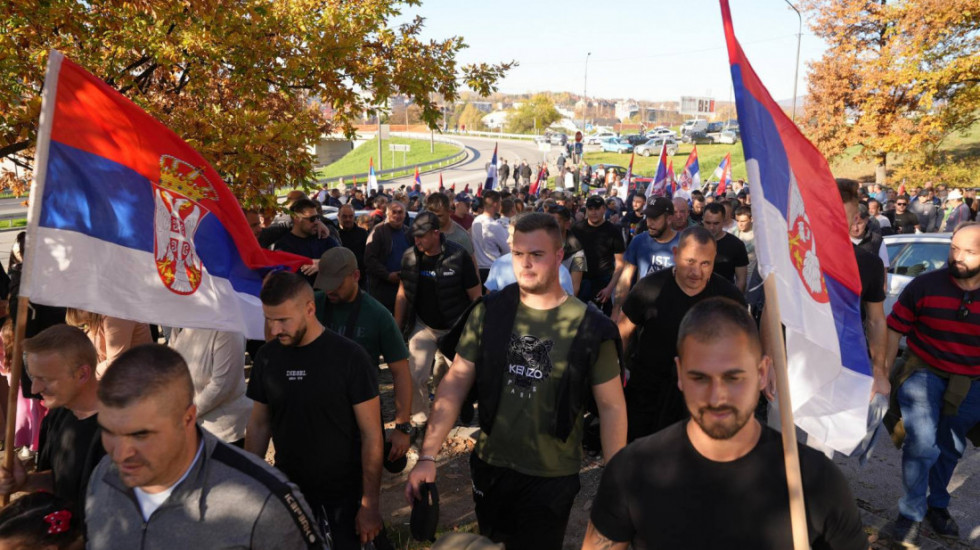 Srbi sa Kosova i Metohije koji pešače biće svečano dočekani u centru Beograda u 17 časova