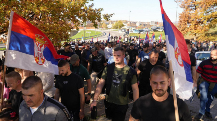 Srbi sa Kosova i Metohije koji pešače biće svečano dočekani u centru Beograda u 17 časova