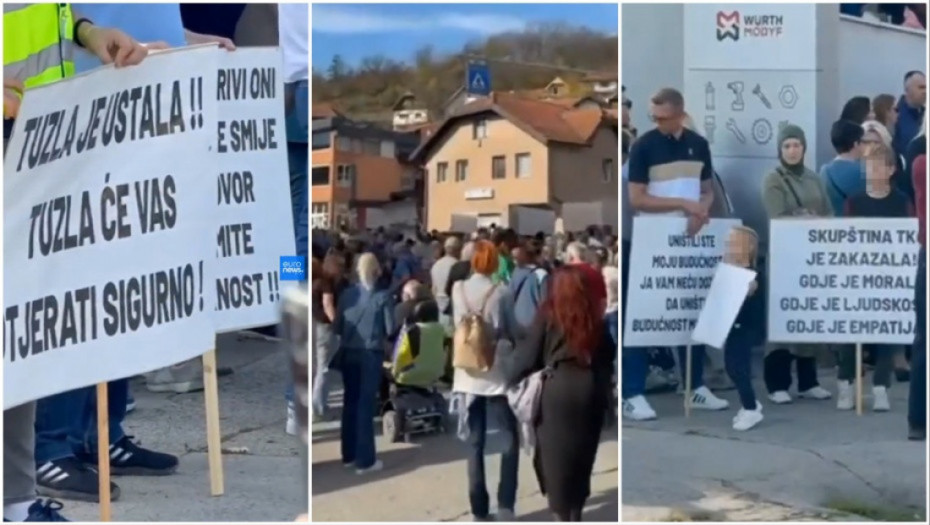 "Ko nam štiti decu"? Protest u Tuzli zbog zlostavljanja devojčica - građani traže ostavke i pravdu
