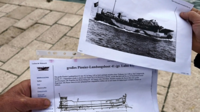 U Bračkom kanalu pronađen nemački desantni brod potopljen 1944. godine