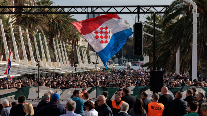 Split: Navijači Torcide protestuju zbog hapšenja devet osoba nakon incidenta na Danima srpske kulture