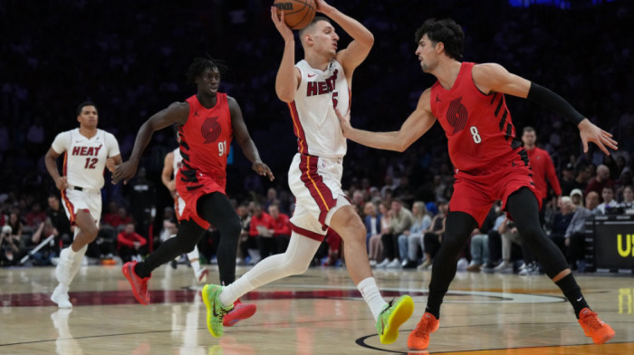 Nikola Jović briljirao u pobedi Majamija nad Portlandom: Mladi Srbin dao najviše poena (VIDEO)