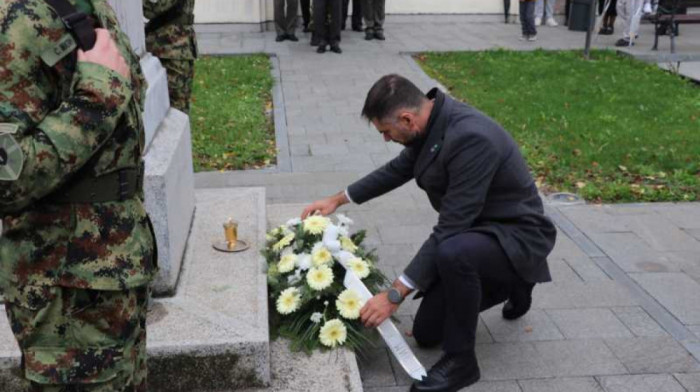 Mićin položio venac palim borcima u Prvom svetskom ratu povodom dana oslobođenja Novog Sada