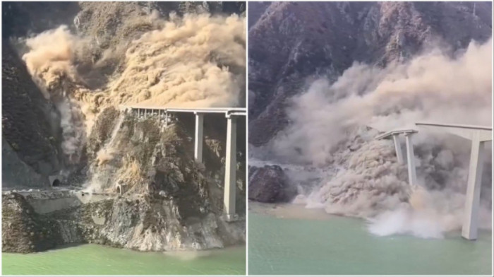 Urušio se most u Kini, do pukotina navodno došlo zbog velike količine padavina (VIDEO)