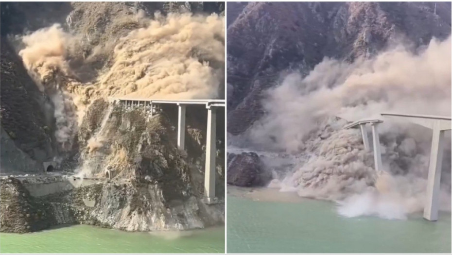 Urušio se most u Kini, do pukotina navodno došlo zbog velike količine padavina (VIDEO)