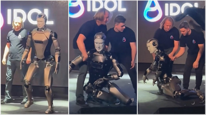 Katastrofalna premijera prvog ruskog humanoidnog robota: AIDOL pao samo nekoliko trenutaka posle izlaska na scenu