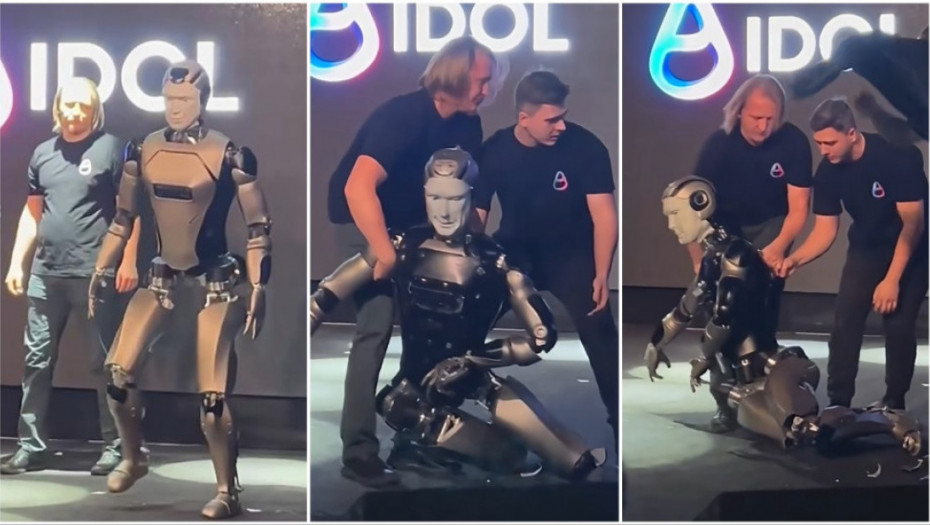 Katastrofalna premijera prvog ruskog humanoidnog robota: AIDOL pao samo nekoliko trenutaka posle izlaska na scenu