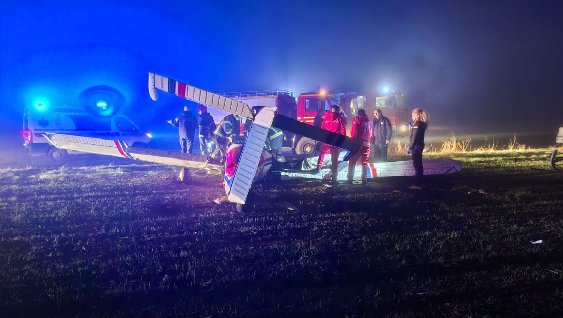 Nesreća kod aerodroma Bikovo u Subotici: U padu "Pajpera" jedna osoba stradala, jedna povređena