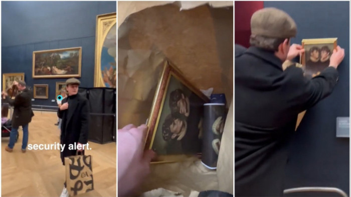 Dva tiktokera prevarila obezbeđenje Luvra i okačili svoju sliku blizu Mona Lize