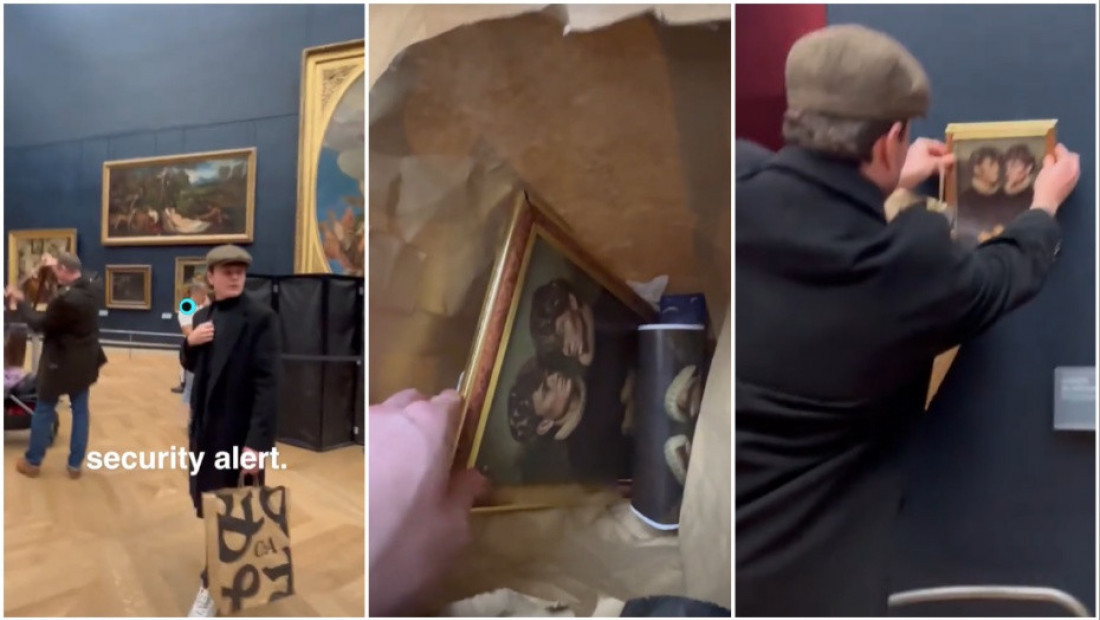 Dva tiktokera prevarila obezbeđenje Luvra i okačili svoju sliku blizu Mona Lize