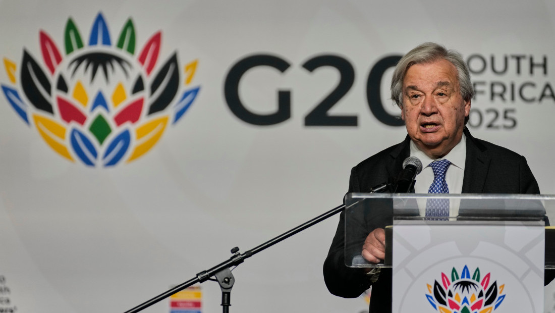 Gutereš: Afrika nedovoljno zastupljena u međunarodnim organika, G20 da ispravi nepravdu