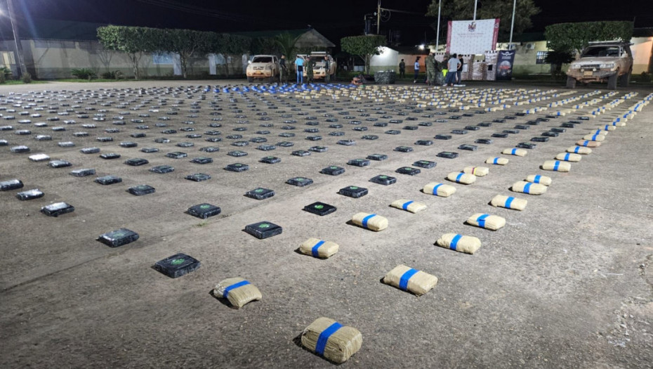 Zaplena decenije: U Kolumbiji zaplenjeno 14 tona kokaina, najveća pošiljka droge u poslednjih deset godina