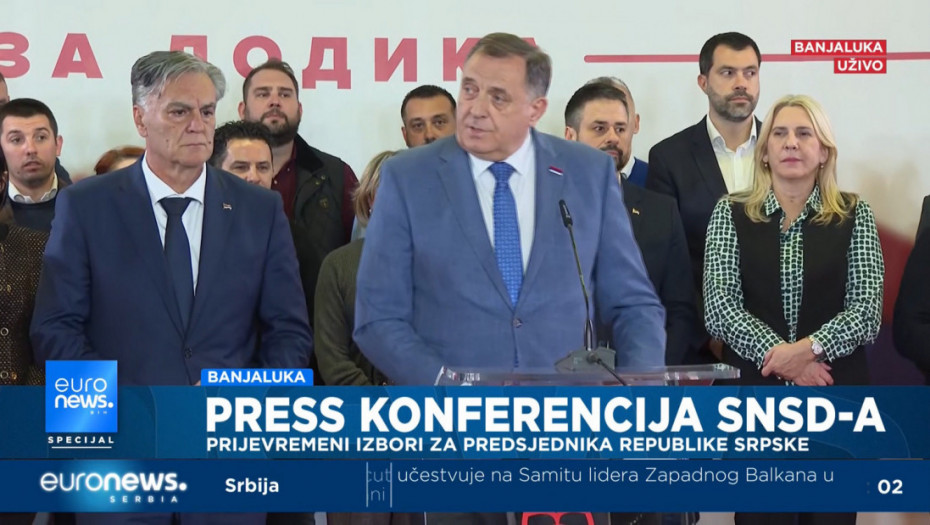 Dodik čestitao pobedu Siniši Karanu: Ovo je pokazalo da vlast u RS ima podršku naroda