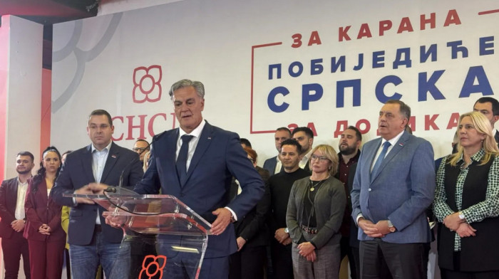 PREDSEDNIČKI IZBORI U RS Dodik proglasio pobedu Siniše Karana: Glavni junak današnjih izbora je narod Republike Srpske