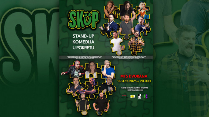 Najveći regionalni Festival stand up komedije - SKUP 13. i 14. decembra u MTS Dvorani
