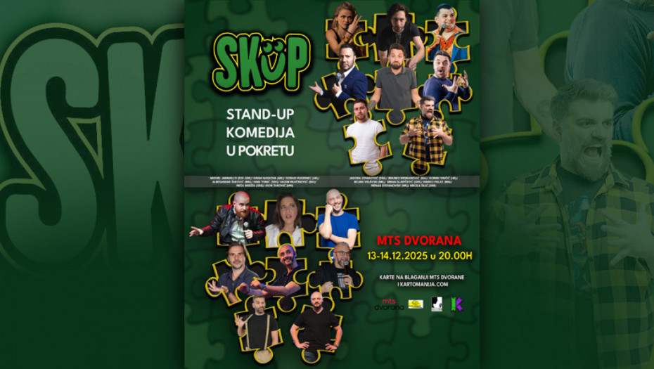 Najveći regionalni Festival stand up komedije - SKUP 13. i 14. decembra u MTS Dvorani