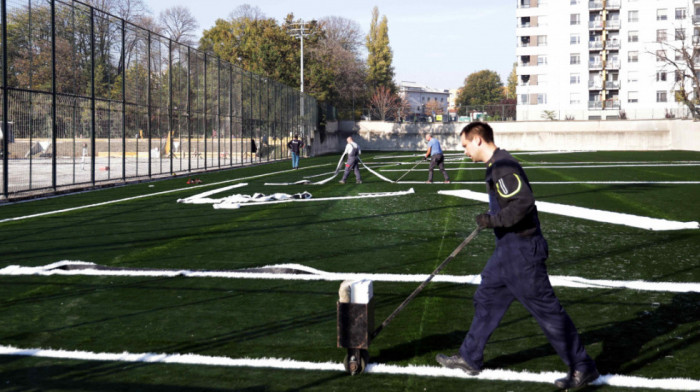 Radovi u sportskom centru „Partizan-Teleoptik“: Nnovi teren, tribine i svlačionice