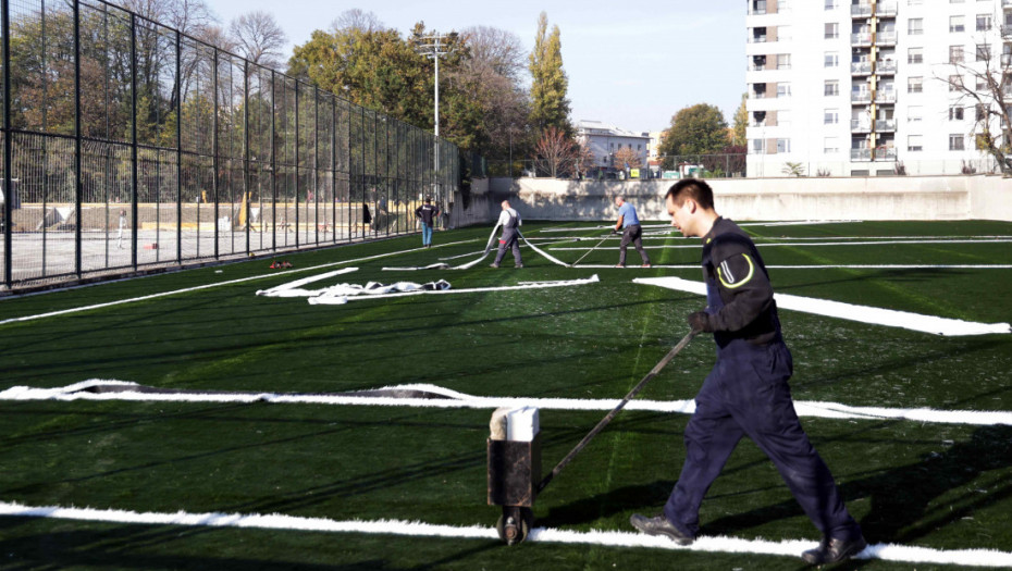 Radovi u sportskom centru „Partizan-Teleoptik“: Nnovi teren, tribine i svlačionice