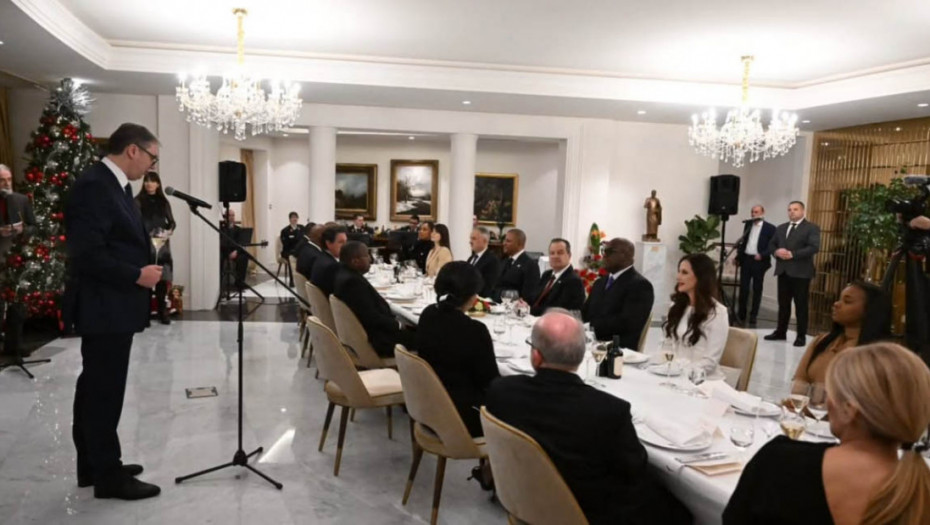 Vučić sa suprugom priredio večeru za predsednika Konga i njegovu suprugu (FOTO)