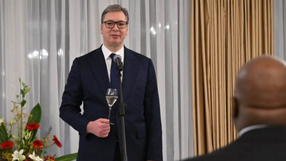 Vučić sa suprugom priredio večeru za predsednika Konga i njegovu suprugu (FOTO)