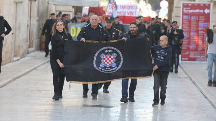 Uhapšena dvojica nakon incidenta na antifašističkom maršu u Zadru