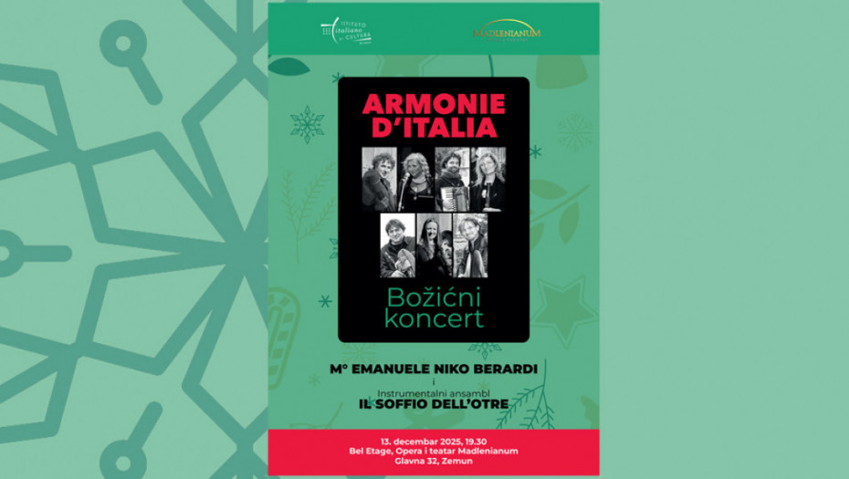 Armonie d'Italia – Božićni koncert u Madlenianumu!