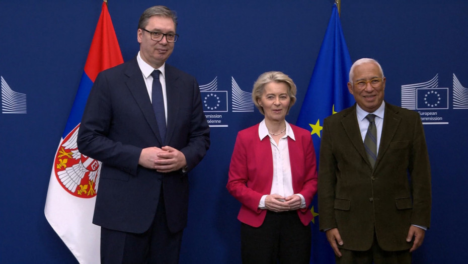 "Srbija može da računa na podršku EU na putu ka članstvu": Fon der Lajen i Košta posle sastanka sa Vučićem