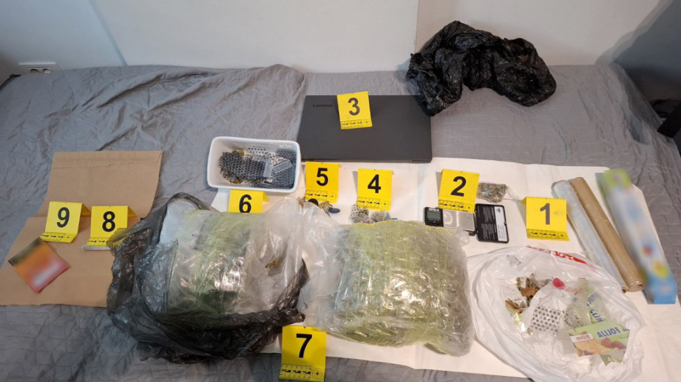 MUP zaplenio tri kilograma marihuane u stanovima u Beogradu, uhapšeni osumnjičeni